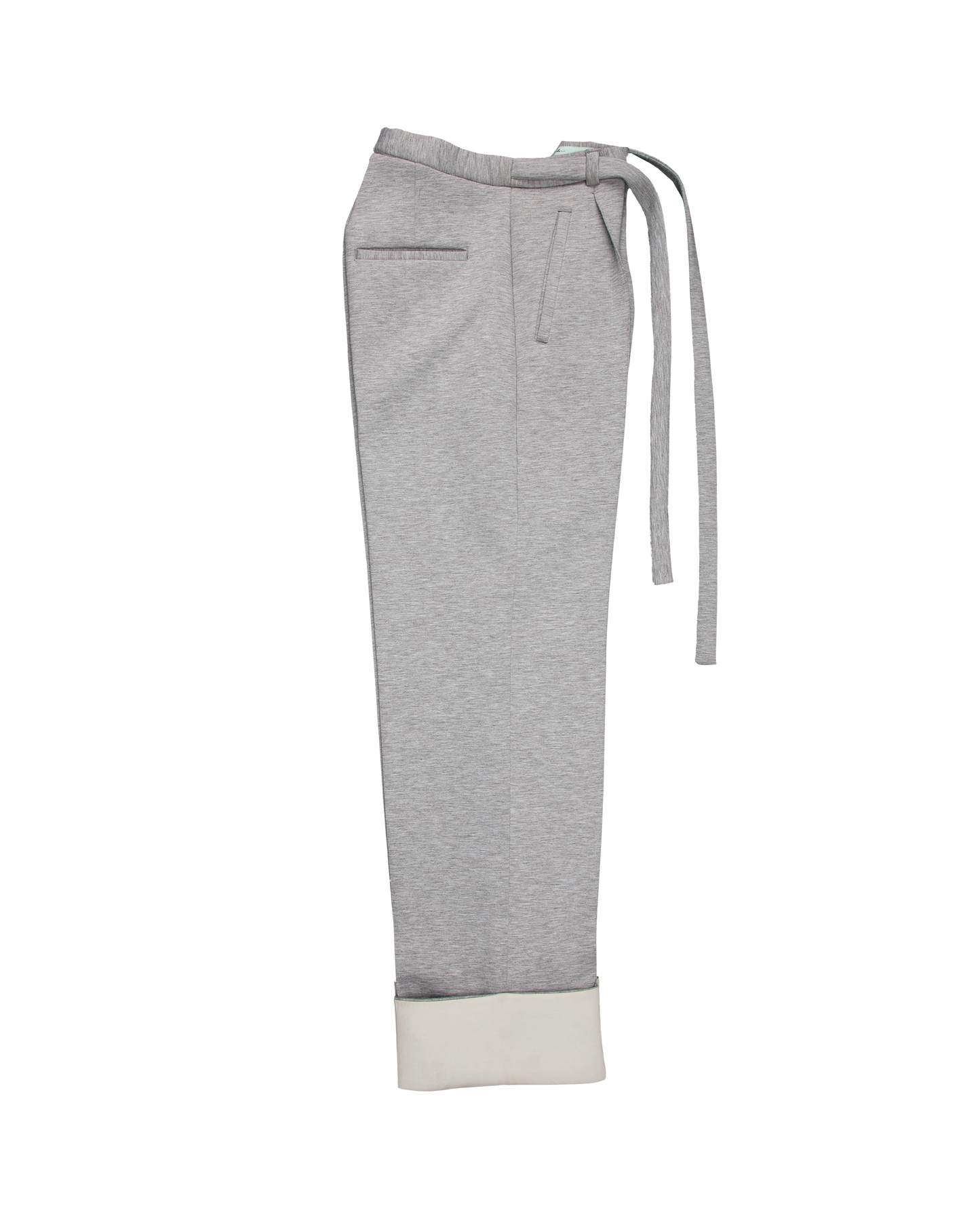 Noragi Trousers with Turn-Up Cuff