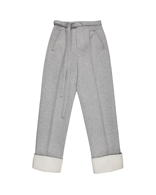 Noragi Trousers with Turn-Up Cuff