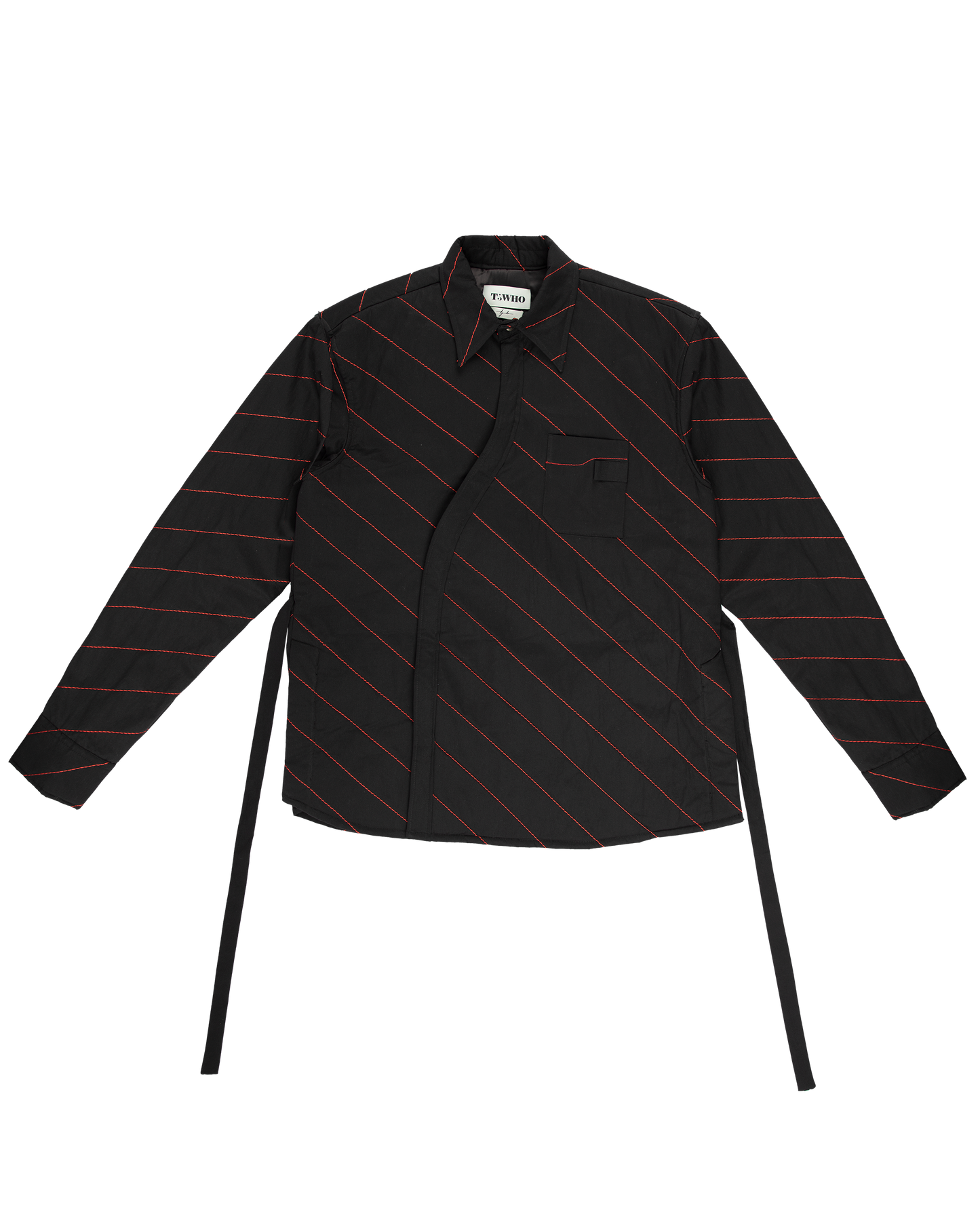 Quilted Asymmetric Overshirt