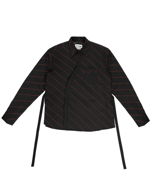 Quilted Asymmetric Overshirt