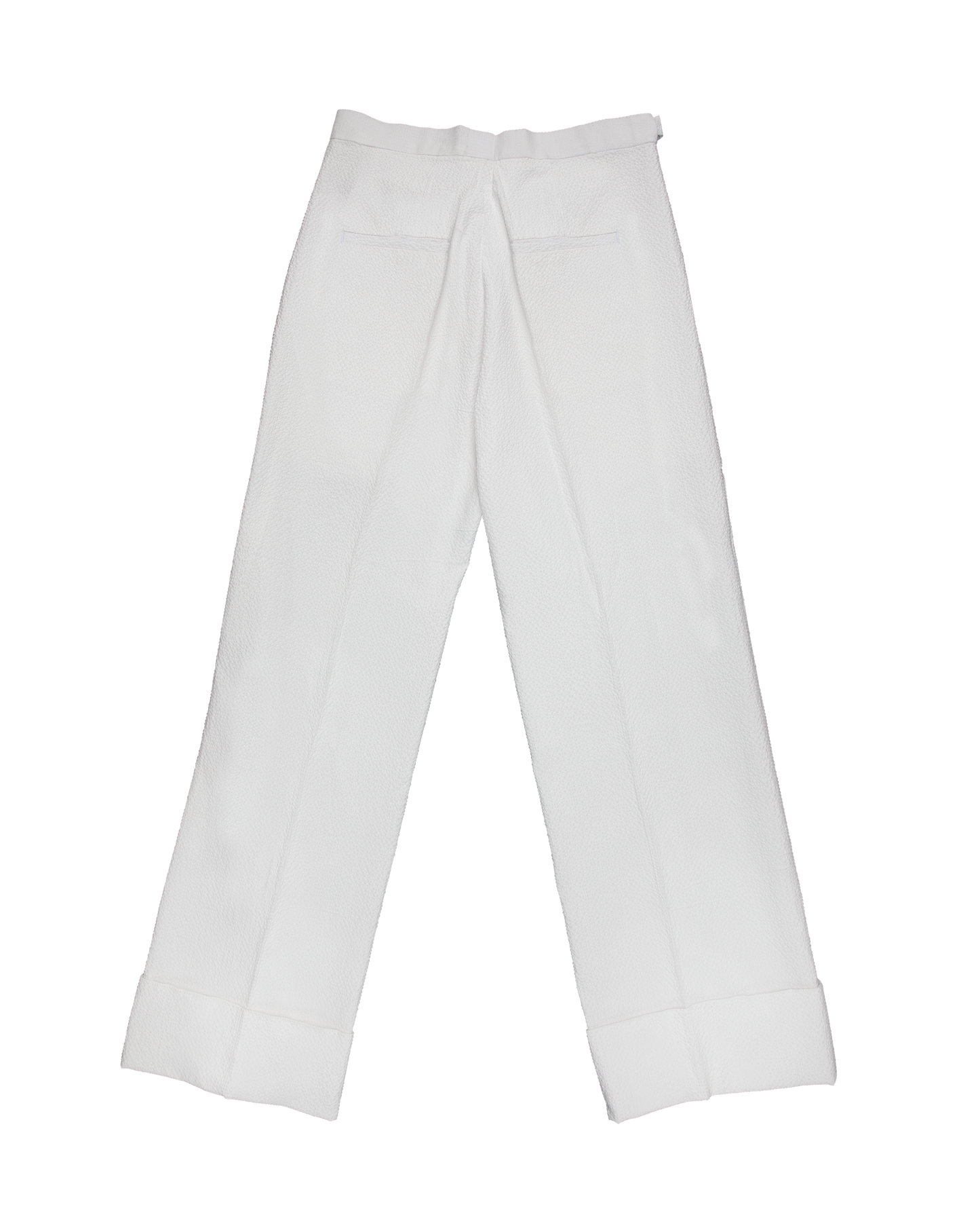 Wide-Cuff Noragi Trousers in Seersucker