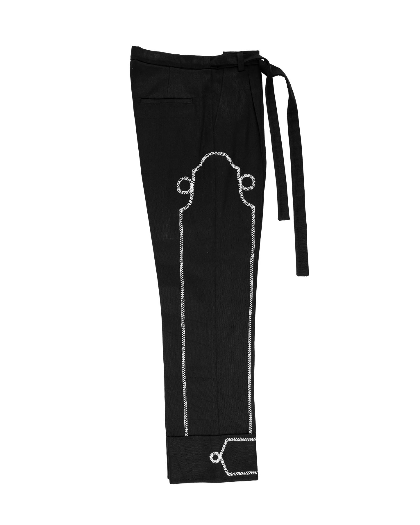 Noragi Trousers with Hand-Stitch Detail