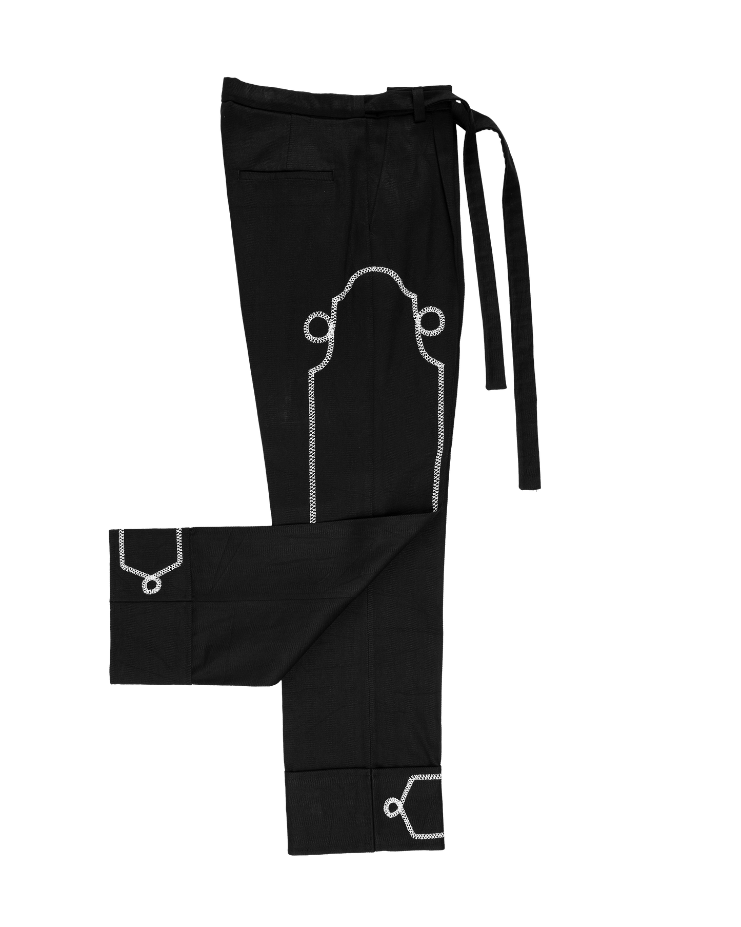 Noragi Trousers with Hand-Stitch Detail