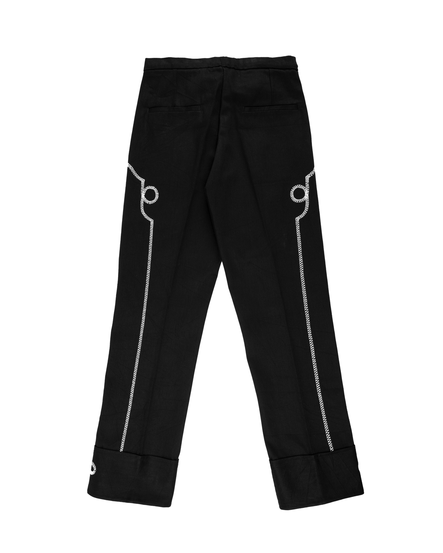 Noragi Trousers with Hand-Stitch Detail