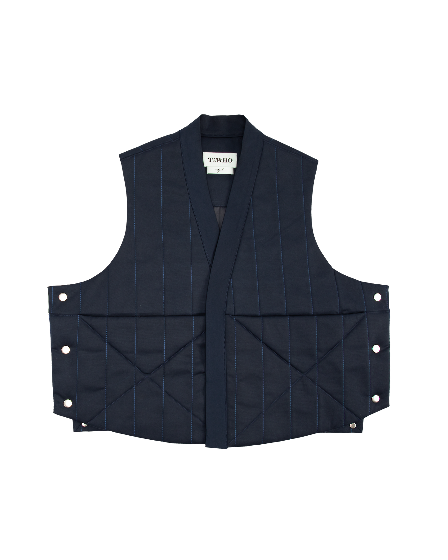 Quilted Noragi Vest with Bolero Sleeves