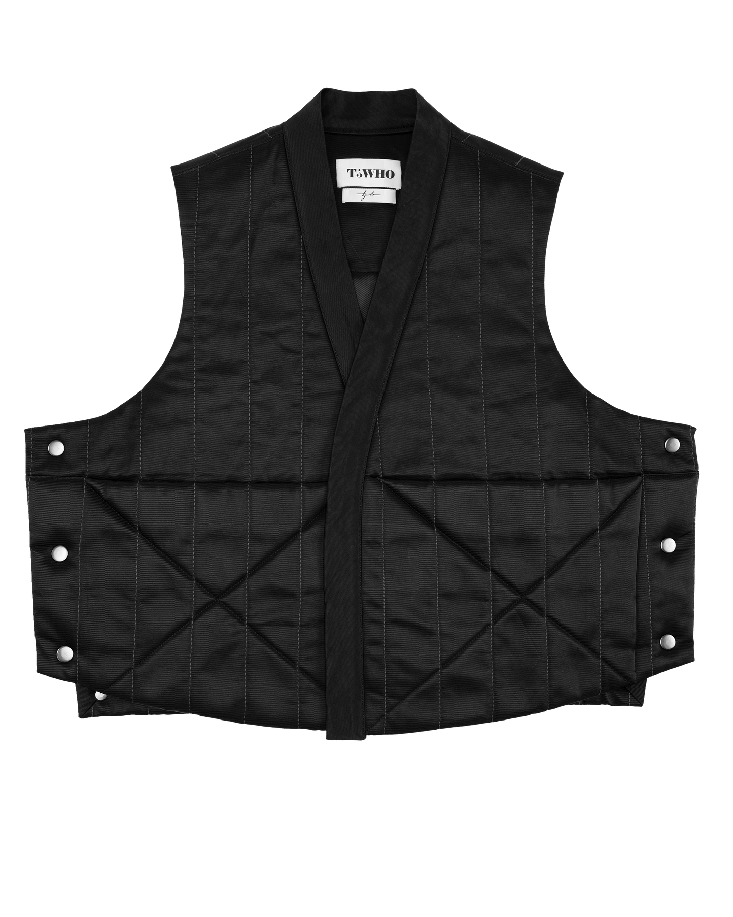 Quilted Noragi Vest with Bolero Sleeves