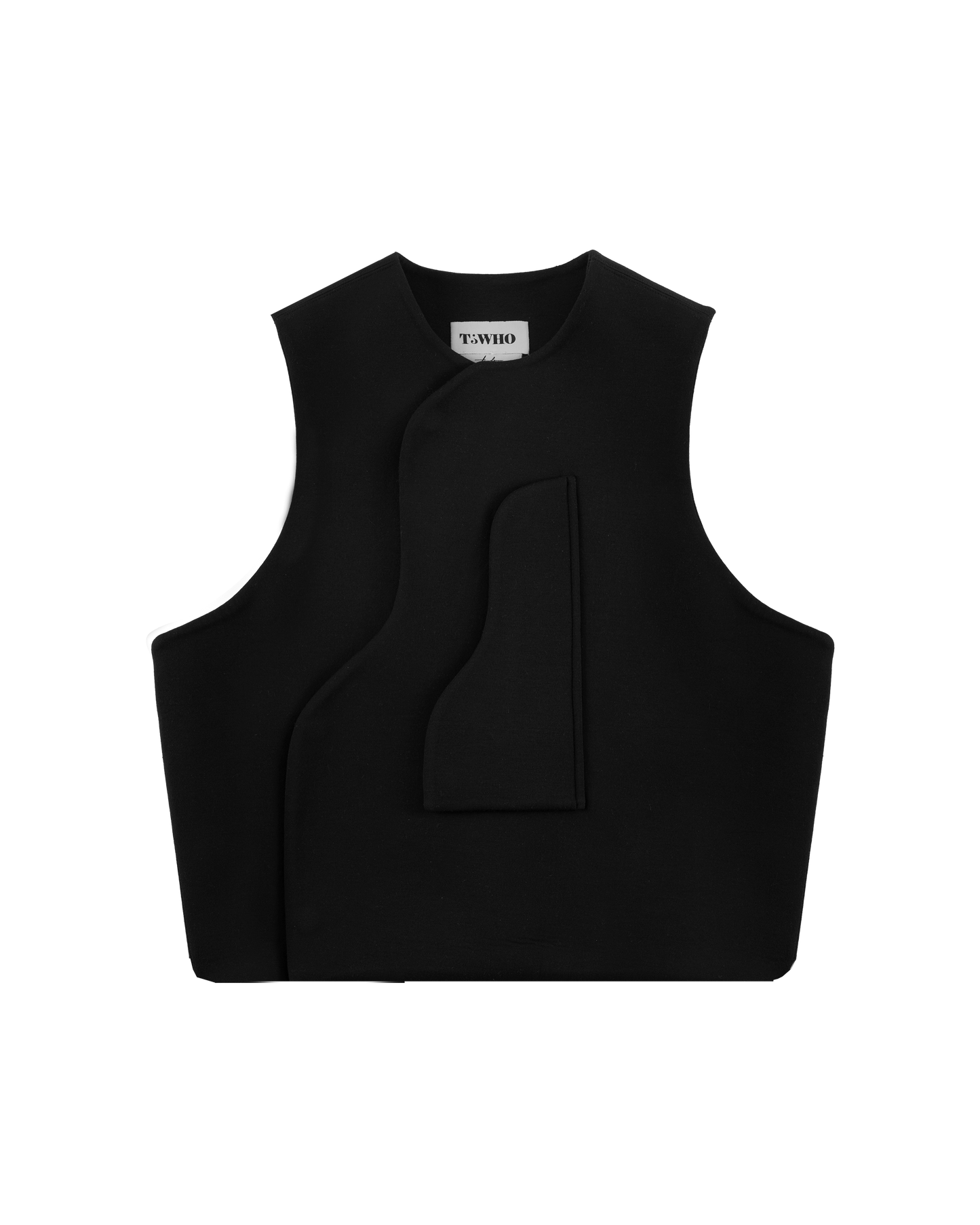 Asymmetric Rider Vest with Bolero Sleeves