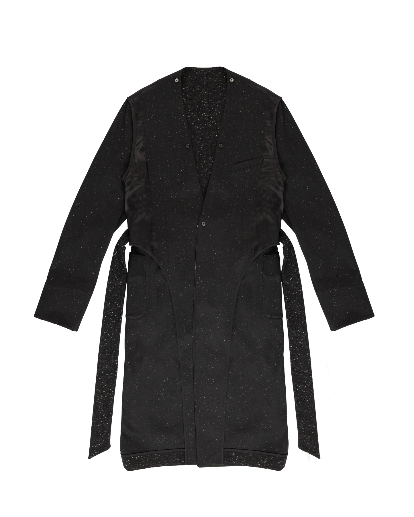 Reversible Robe with Detachable Lapel